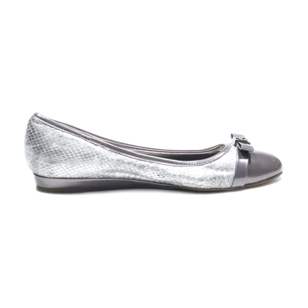 Anne Klein Ballerinas Leather White Colour For Women