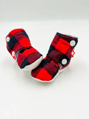 Baby Booties (Buffalo Plaid)