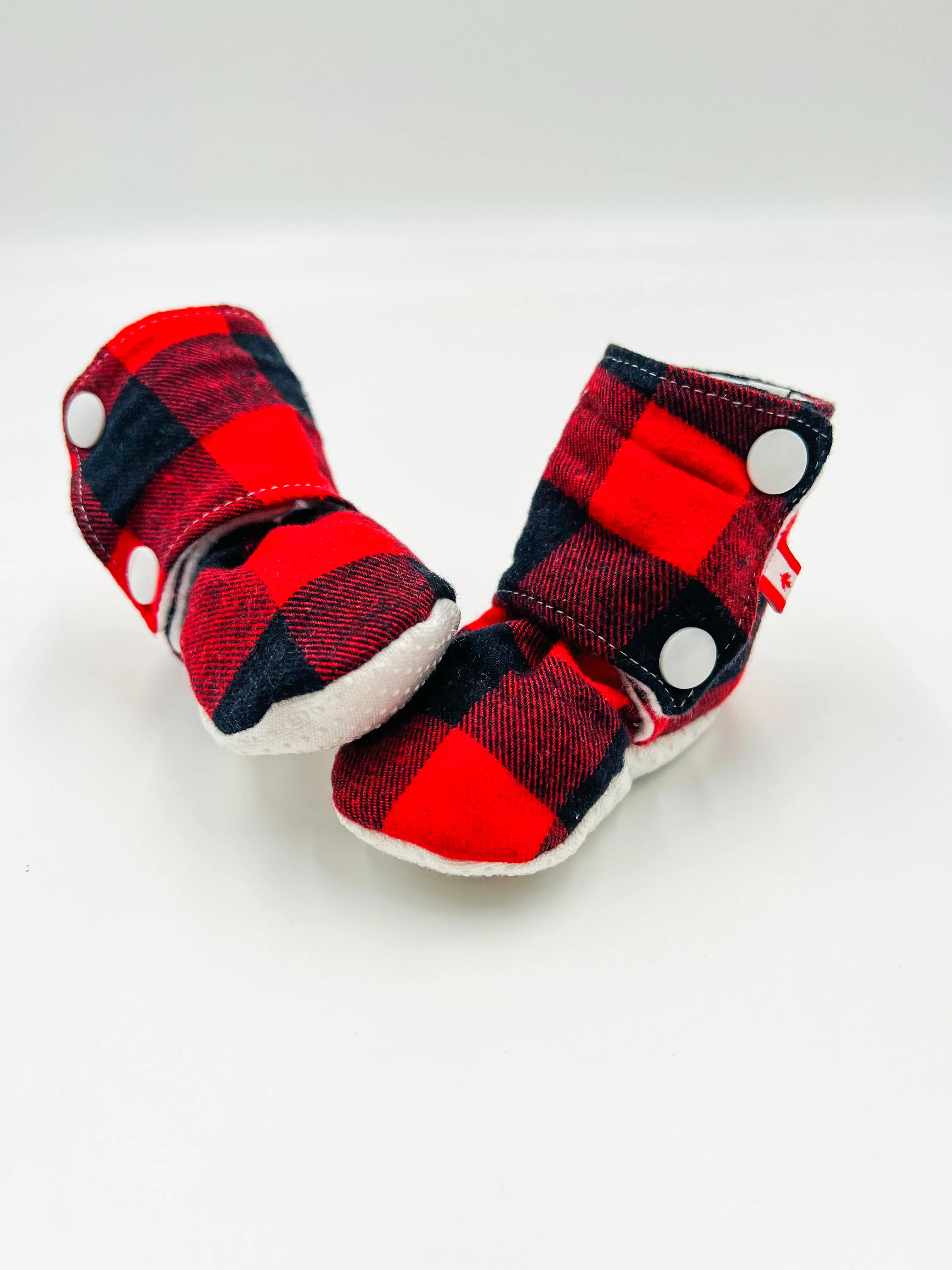 Baby Booties (Buffalo Plaid)