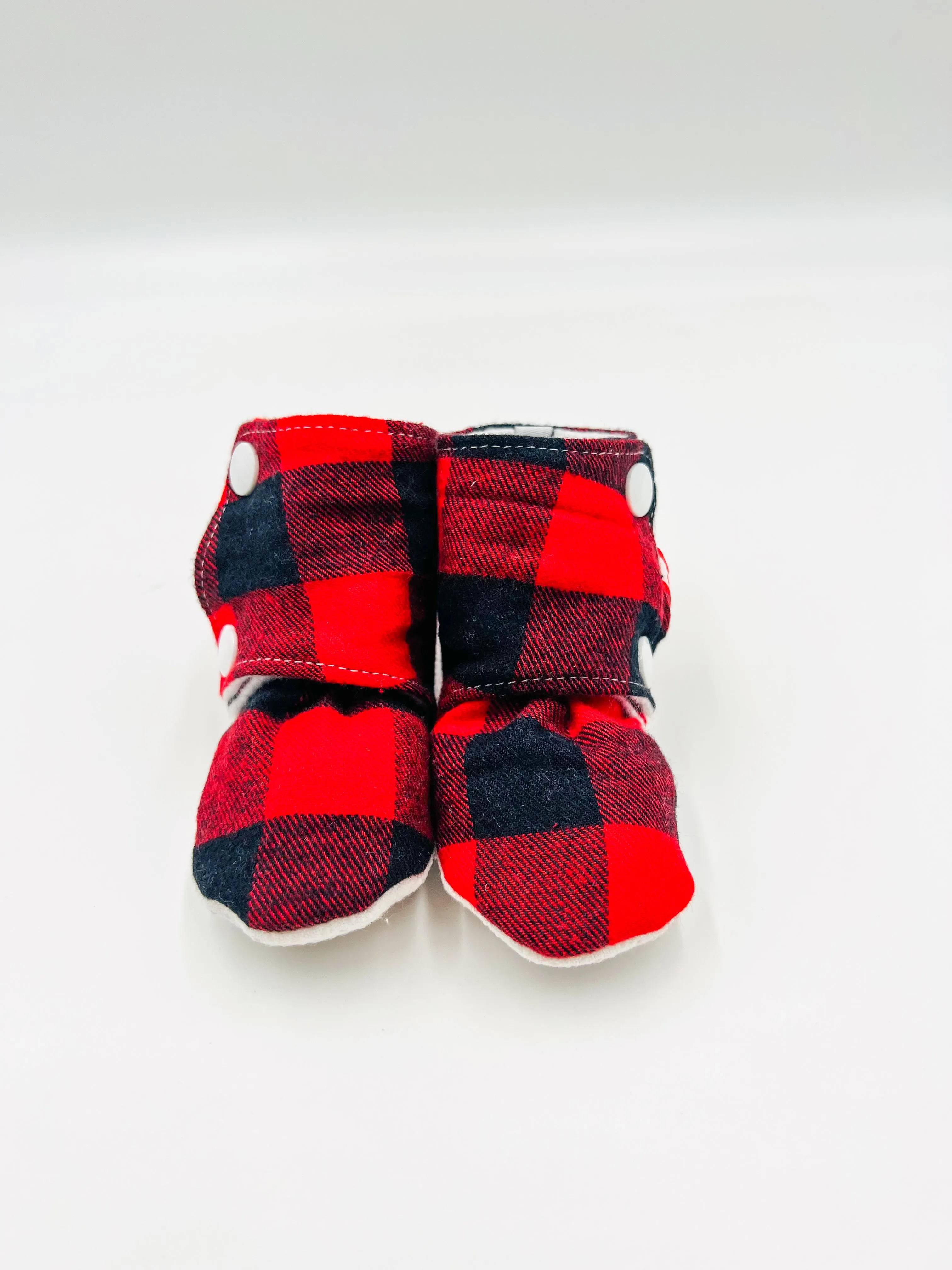 Baby Booties (Buffalo Plaid)