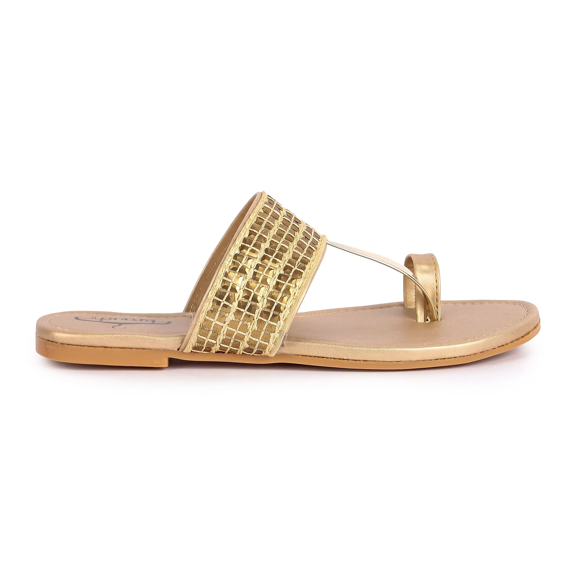 Brauch Women's Copper Thumb Square Flats