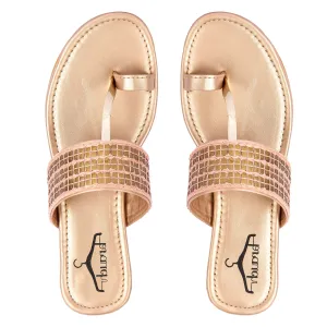 Brauch Women's Pink Thumb Square Flats