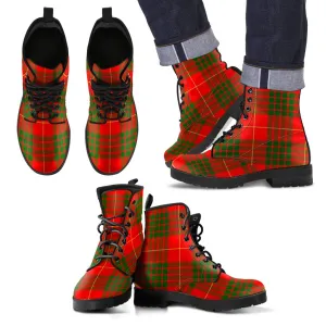 Cameron Modern Tartan Leather Boots