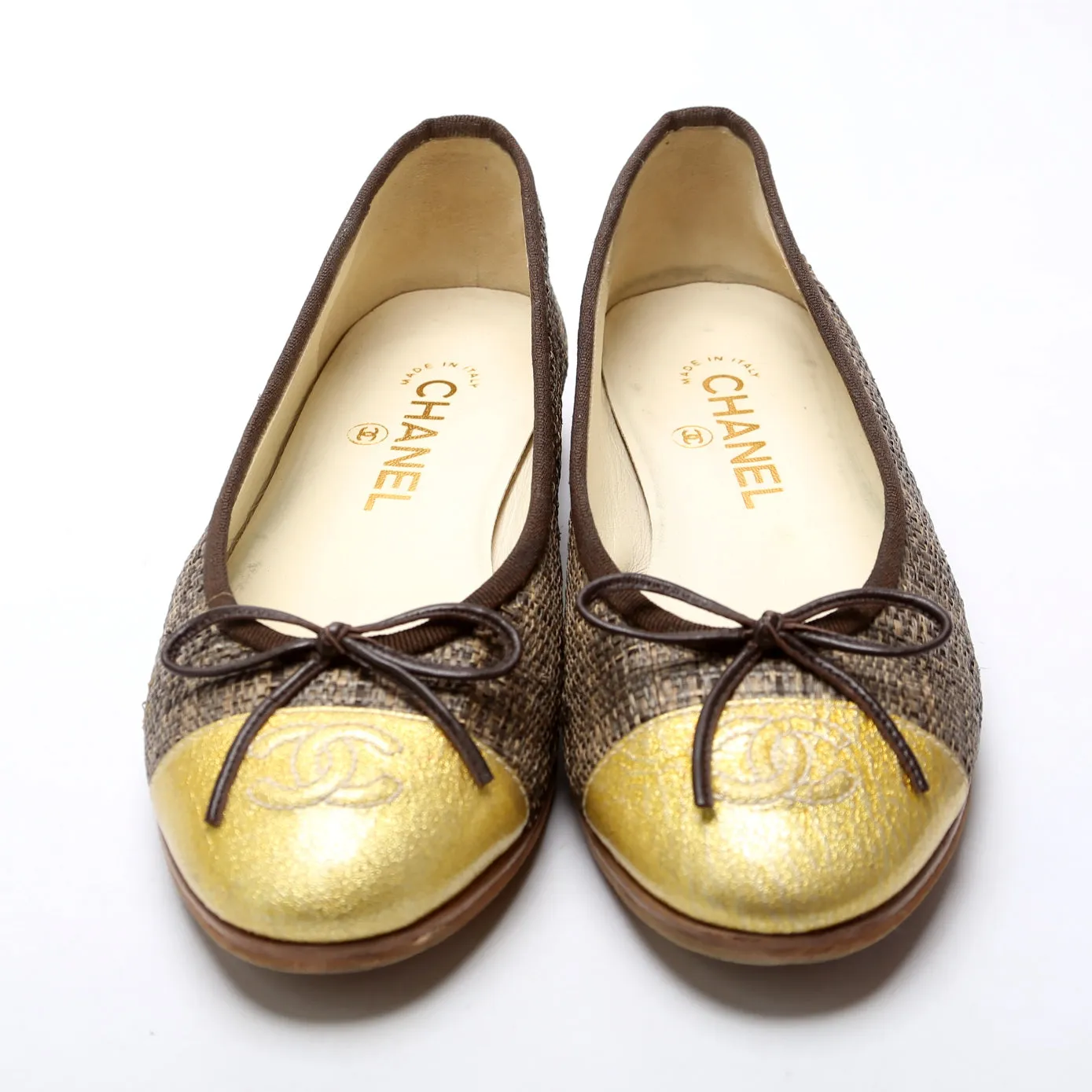 Cap Toe Ballet Flats Size 37