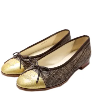 Cap Toe Ballet Flats Size 37