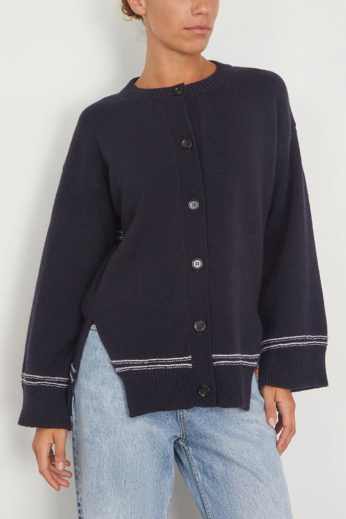 Cardigan in Light Navy