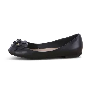 CHANEL LEATHER CAMELLIA FLATS SHOES SIZE 36 LADIES