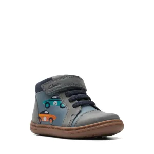 Clarks Boys Boot Flash Retro T Denim Blue