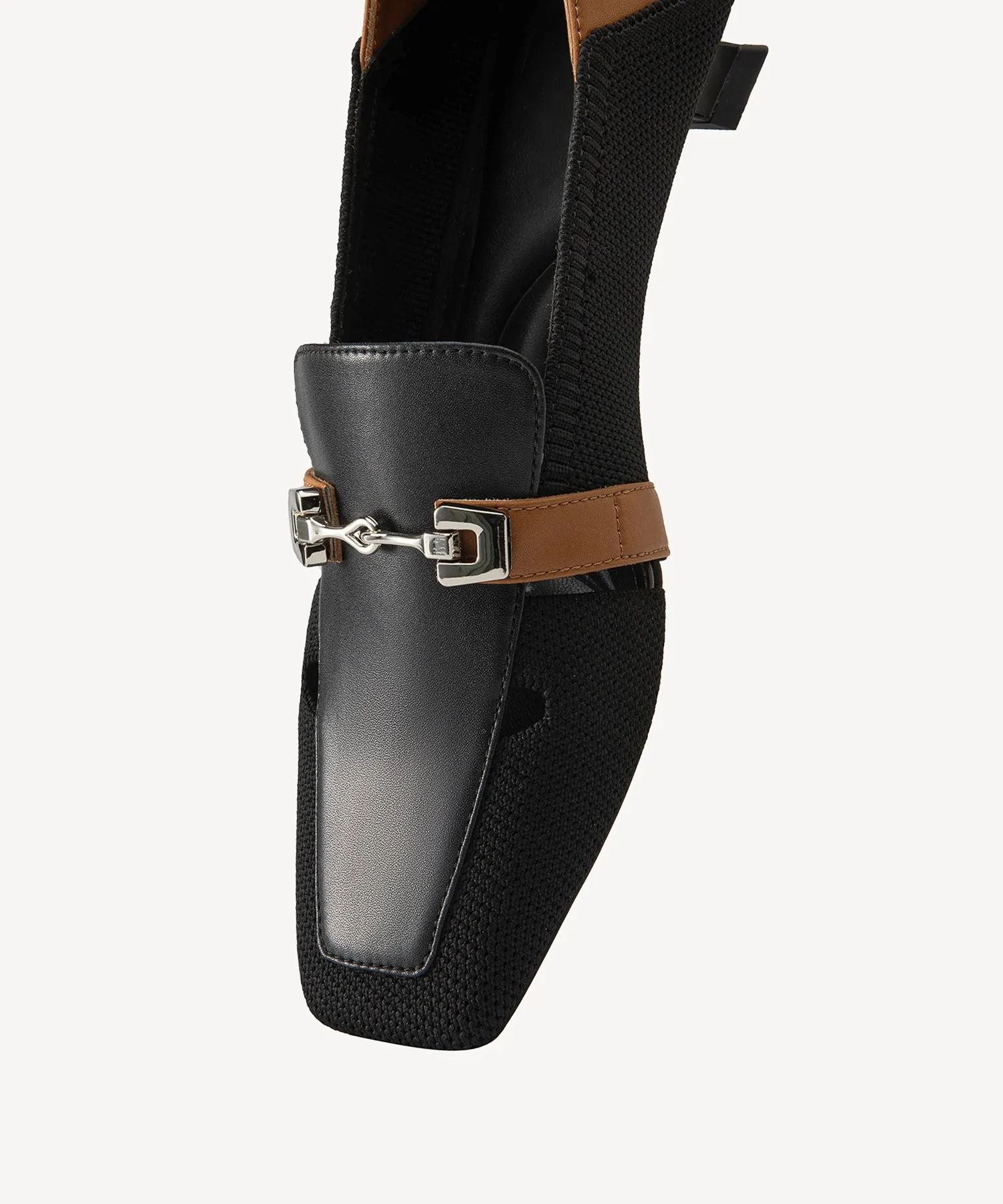 Commuter Square Toe  High Heel Loafers