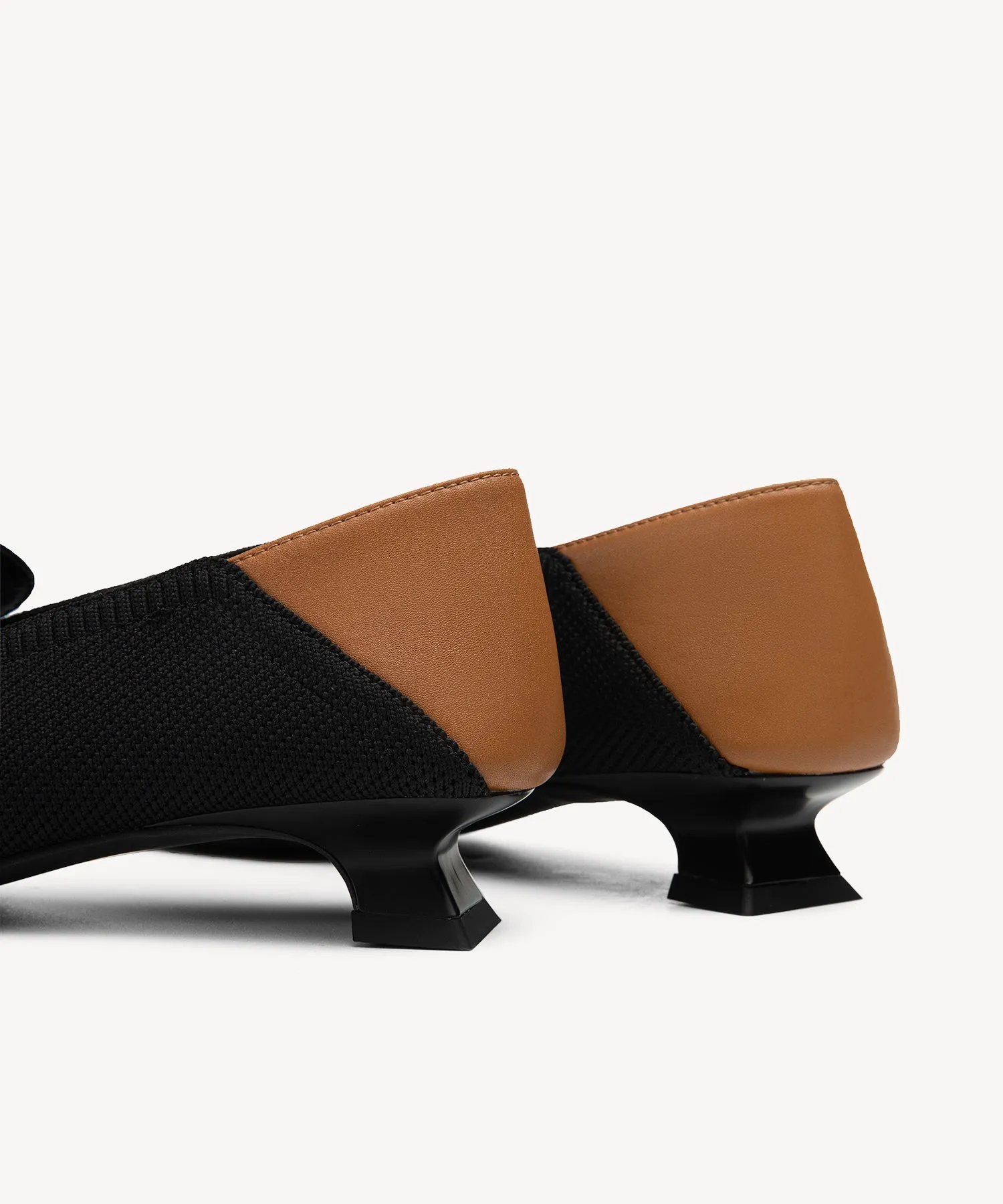 Commuter Square Toe  High Heel Loafers