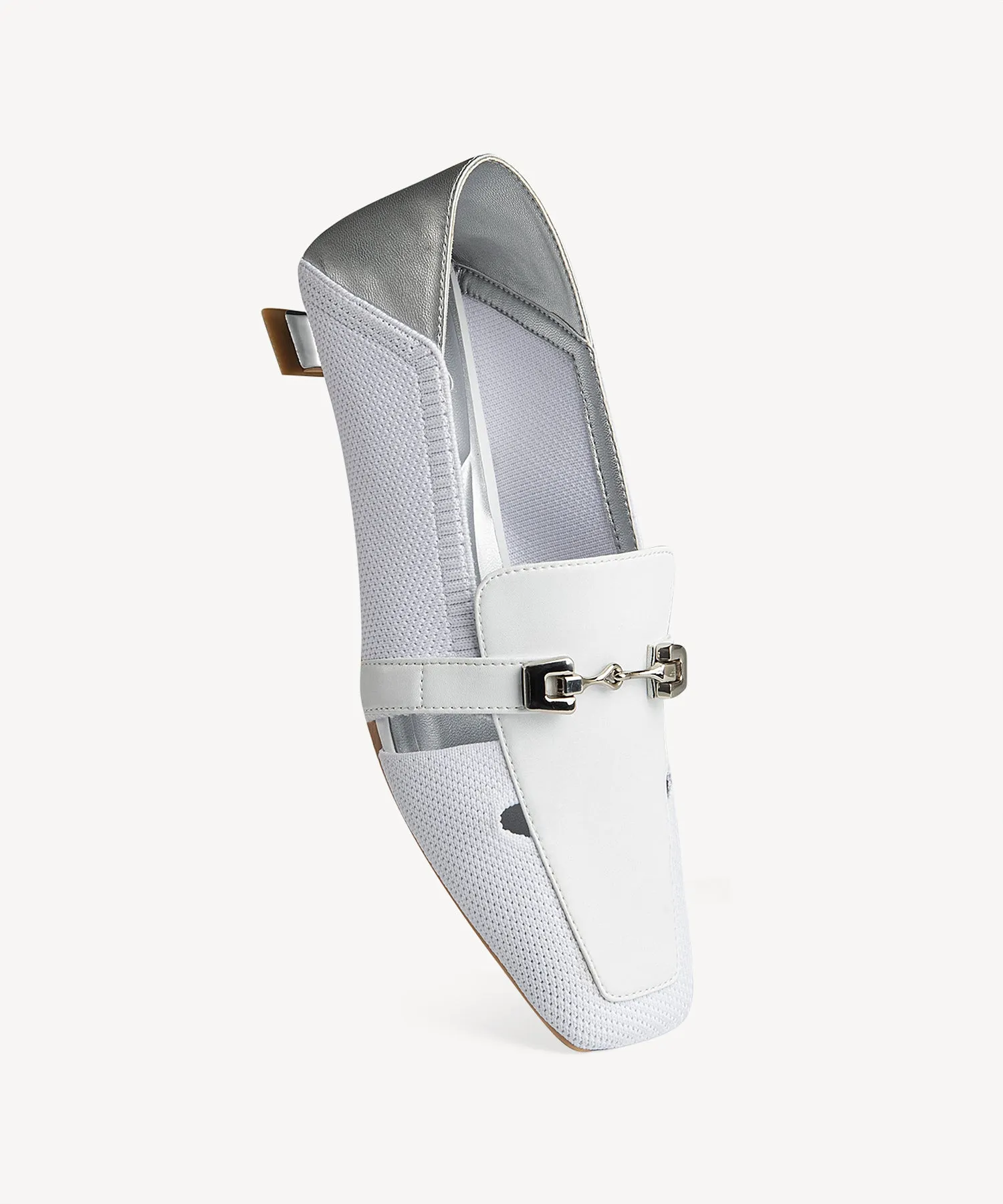Commuter Square Toe  High Heel Loafers