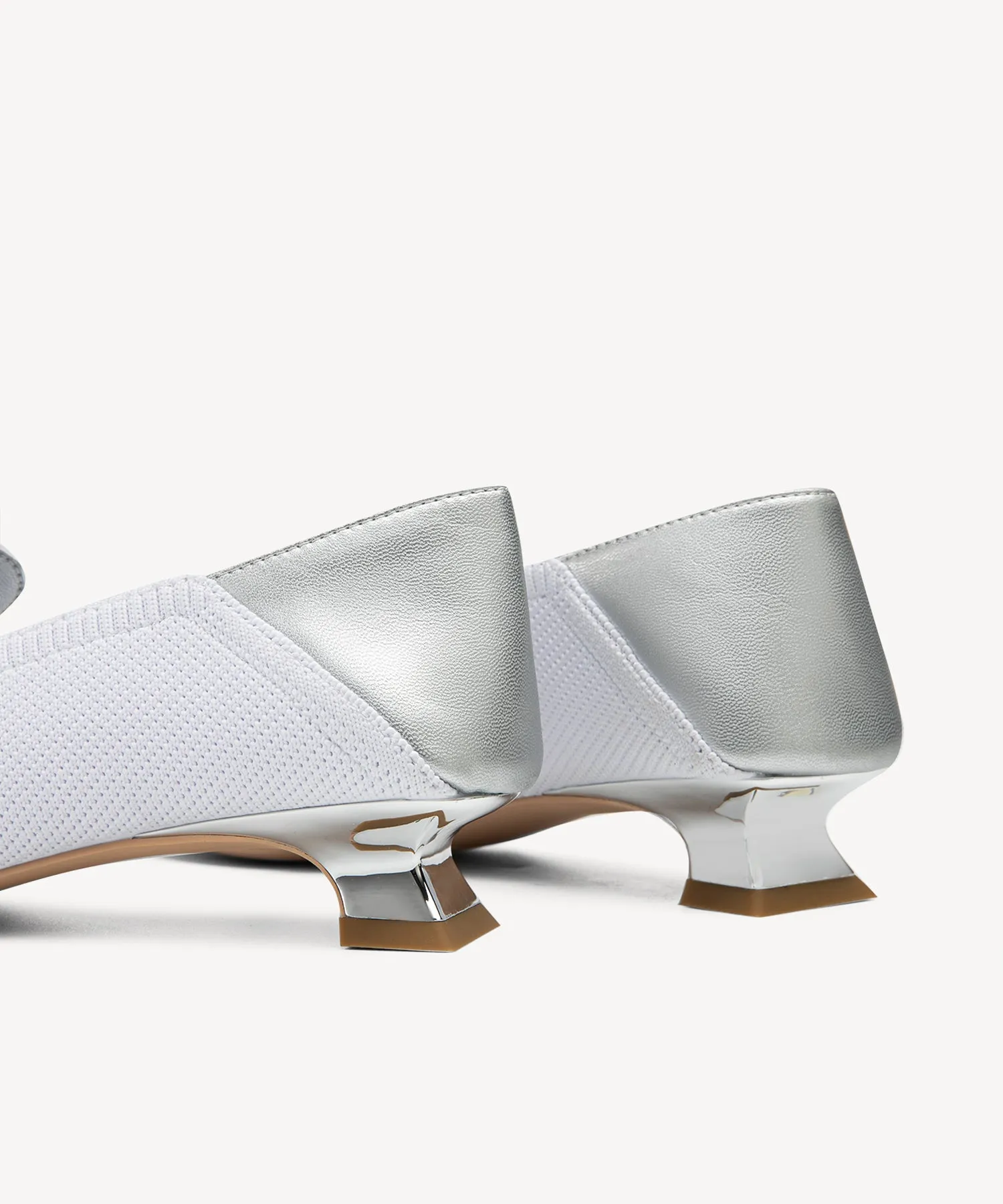 Commuter Square Toe  High Heel Loafers