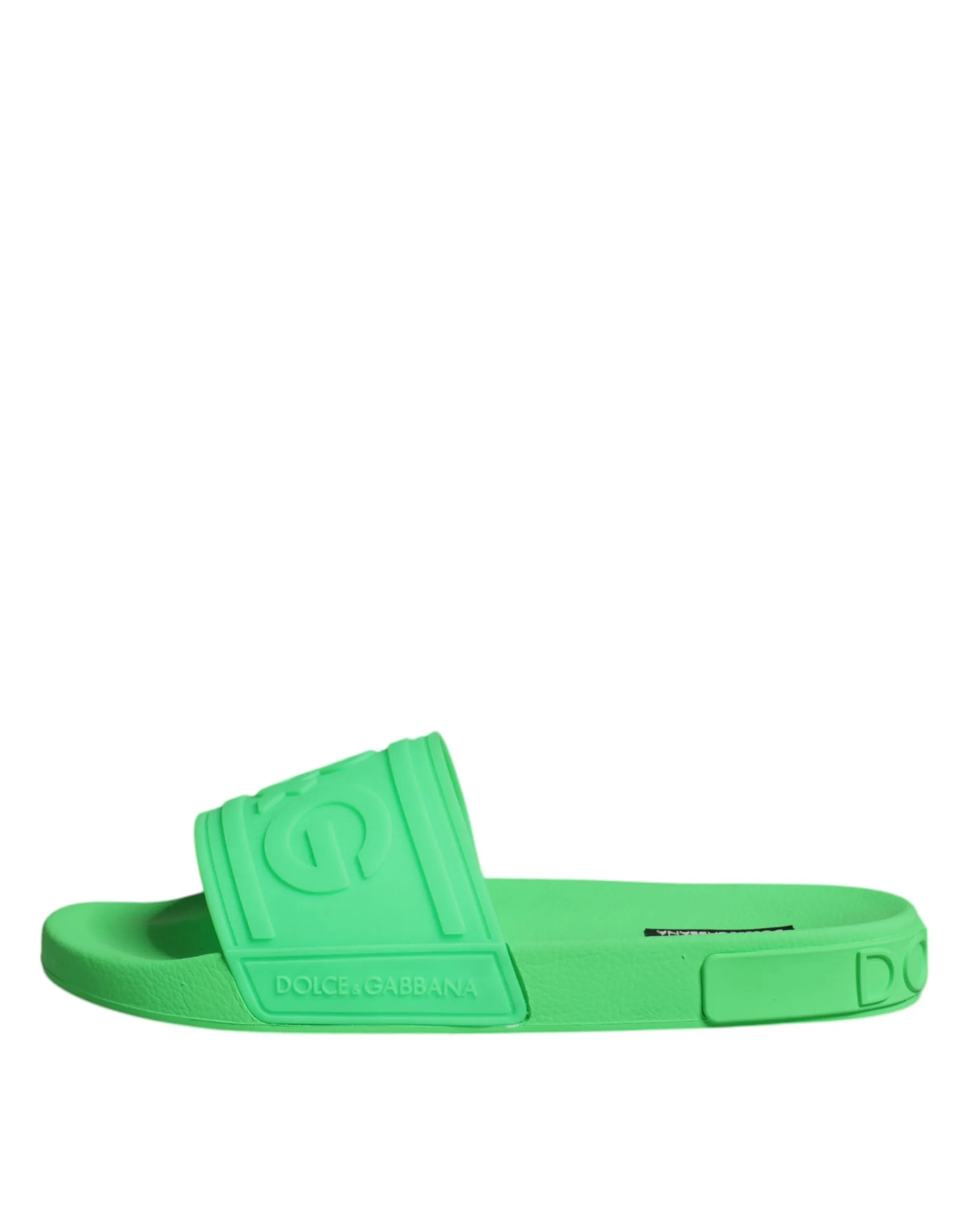 Dolce & Gabbana Beach Slides In Green