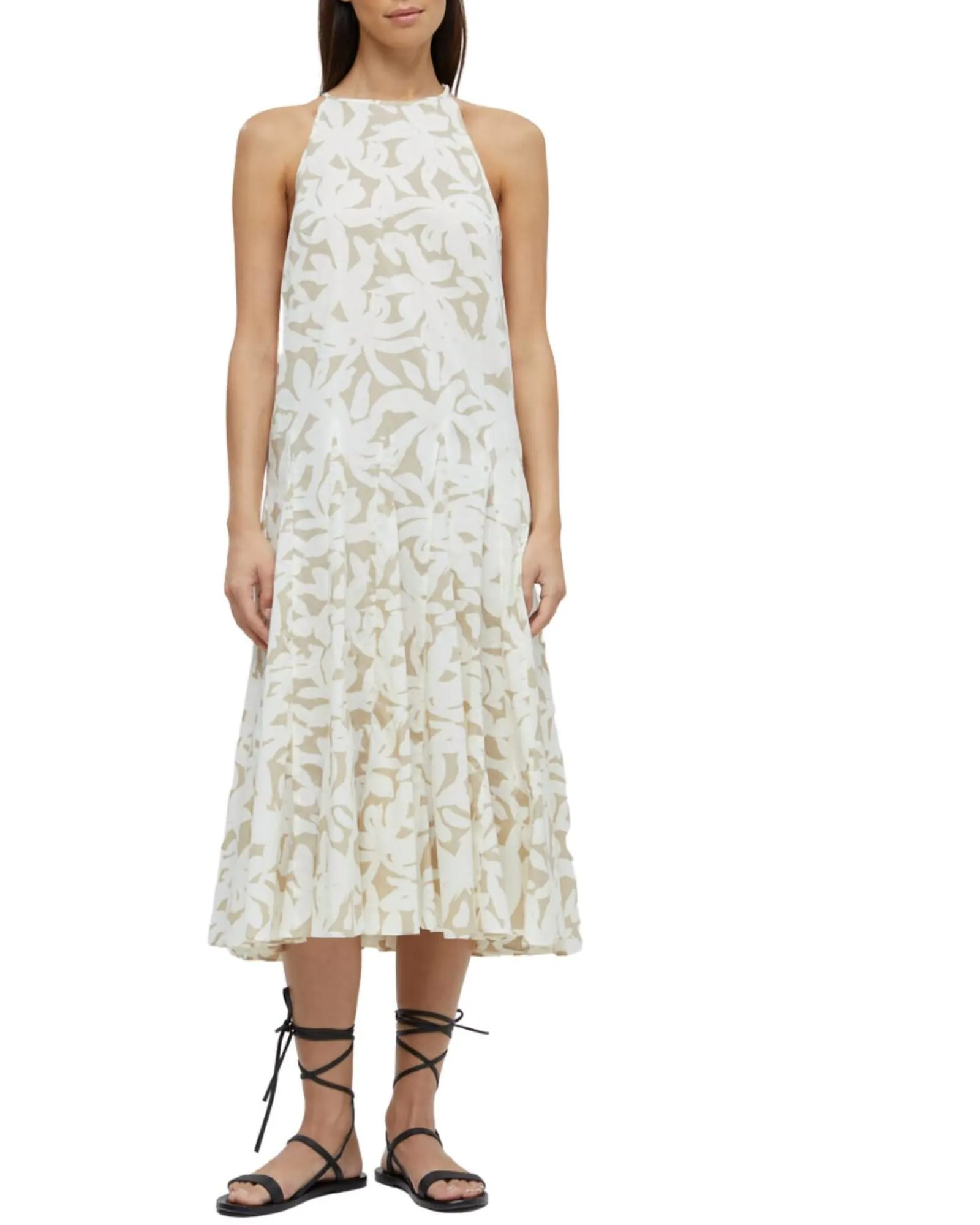 Godet Dress in Grain Begie | Grain Begie