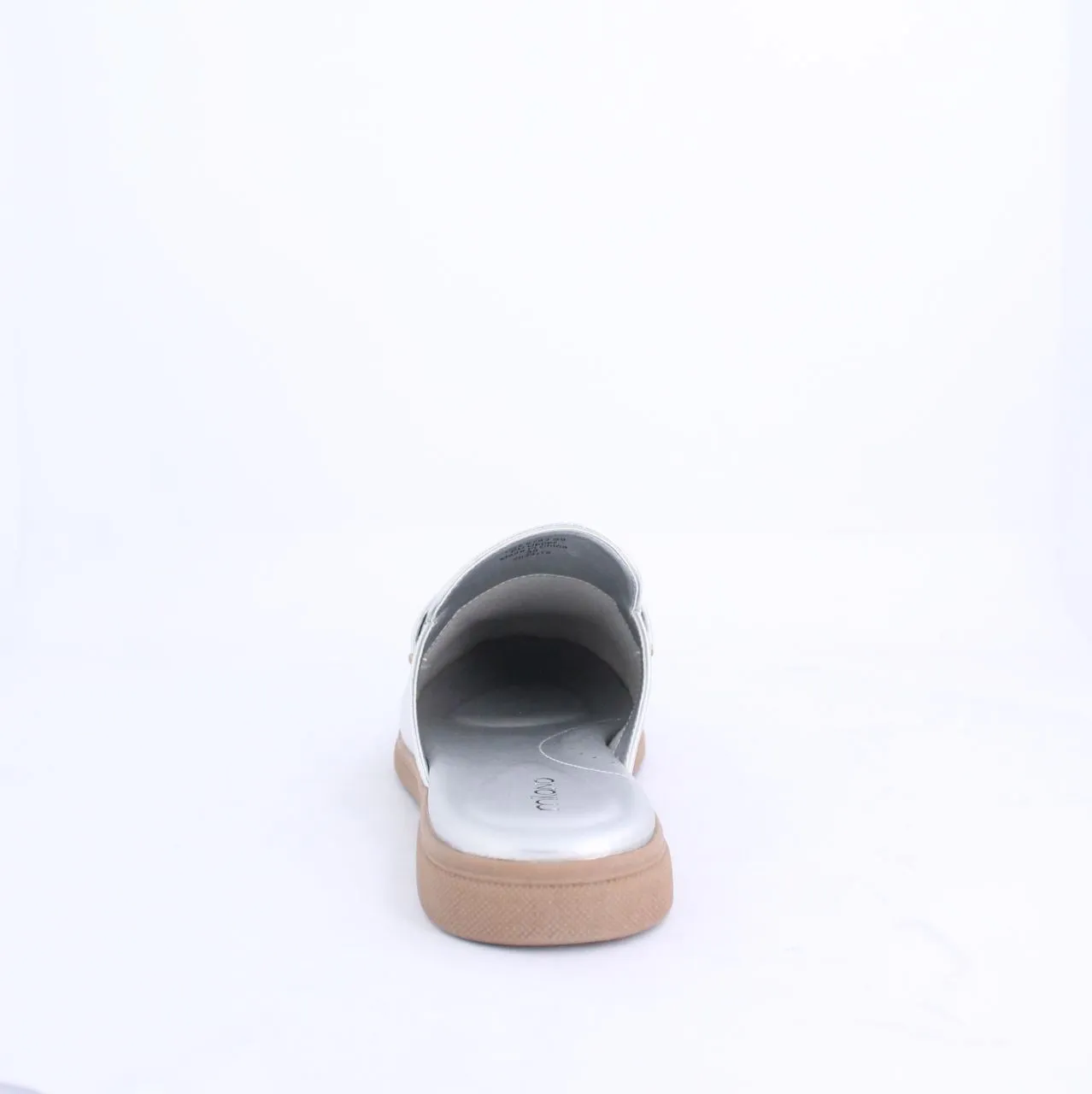 JULIA LOAFER-Mule-Flats-SILVER