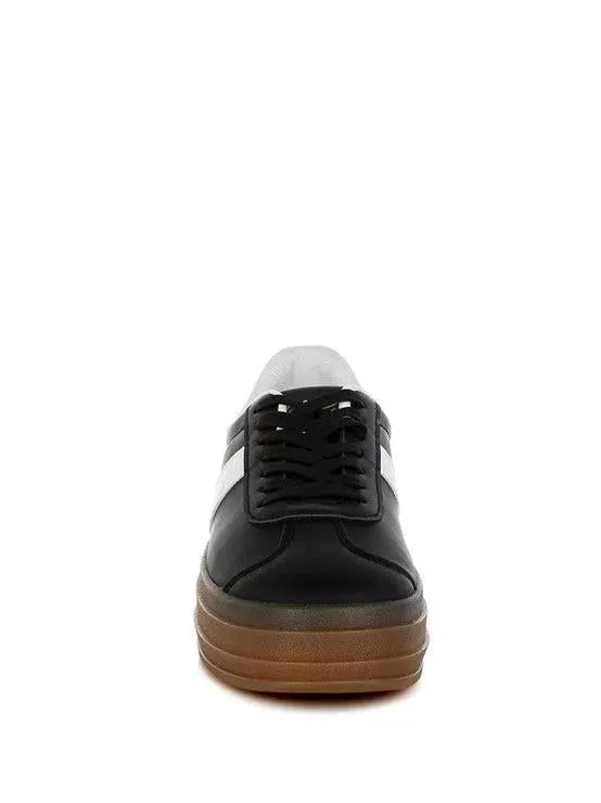 London Rag Knockout Faux Leather Lace-Up Platform Sneakers
