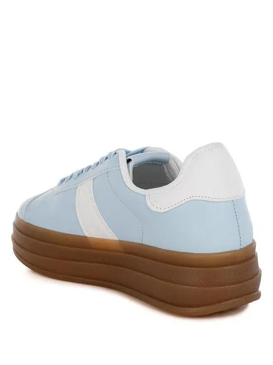 London Rag Knockout Faux Leather Lace-Up Platform Sneakers