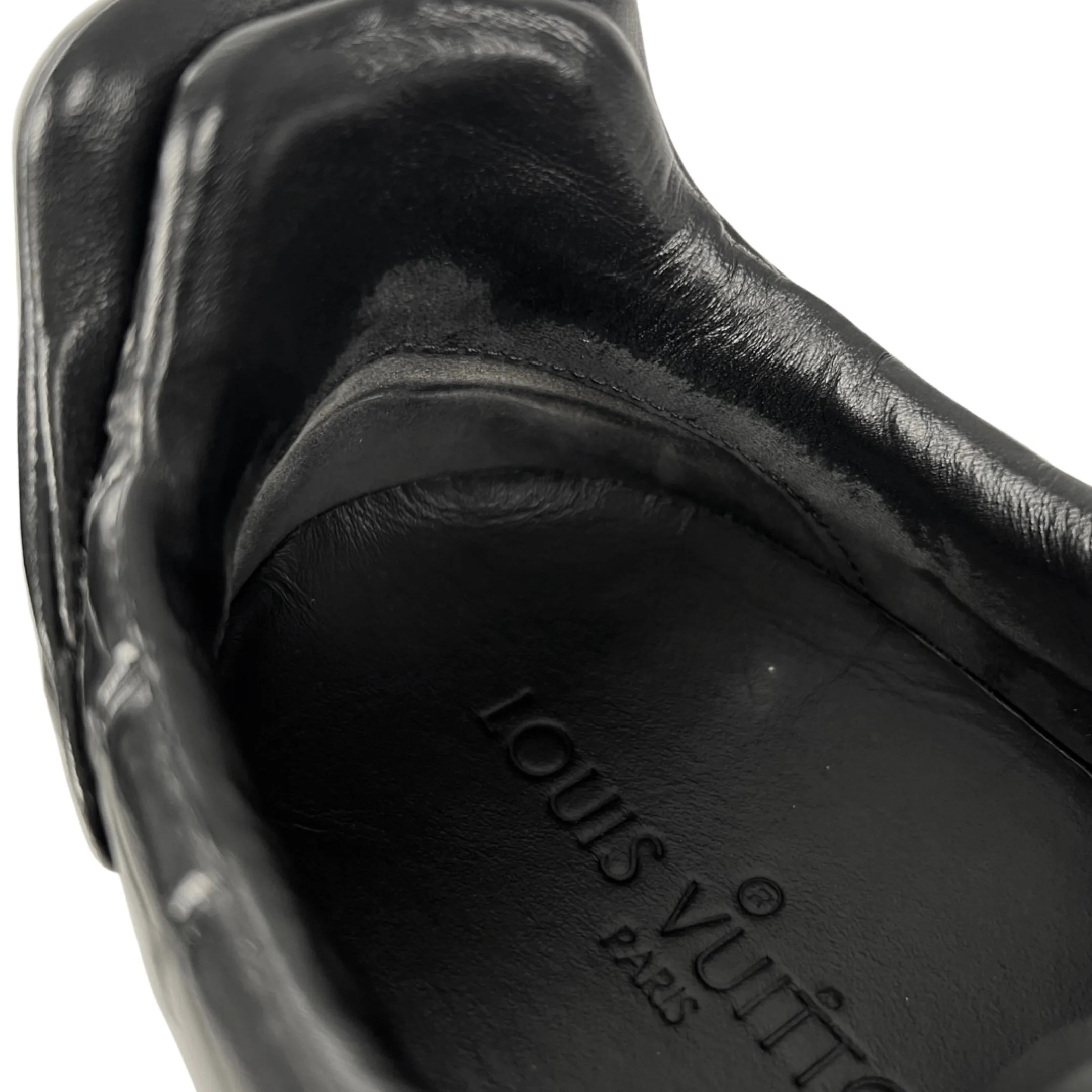 Louis Vuitton 2015 Men's Frontrow Black Croc Embossed Trainers