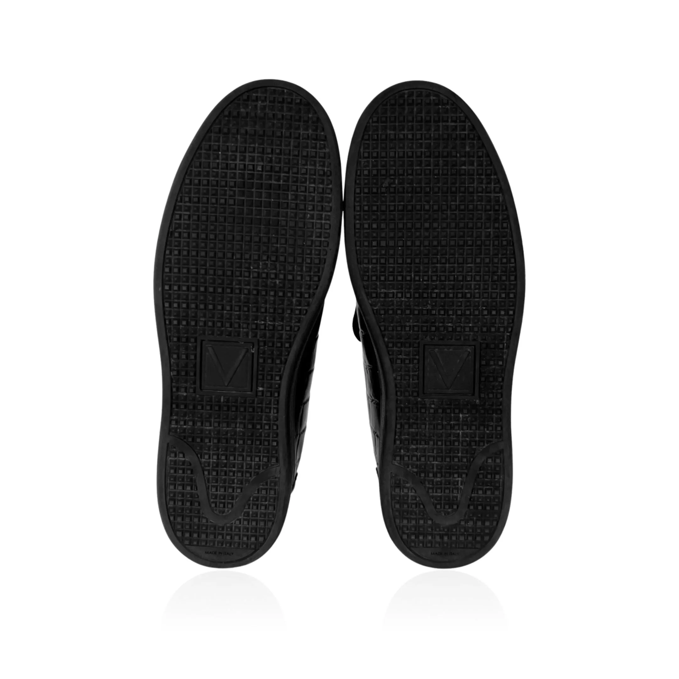 Louis Vuitton 2015 Men's Frontrow Black Croc Embossed Trainers