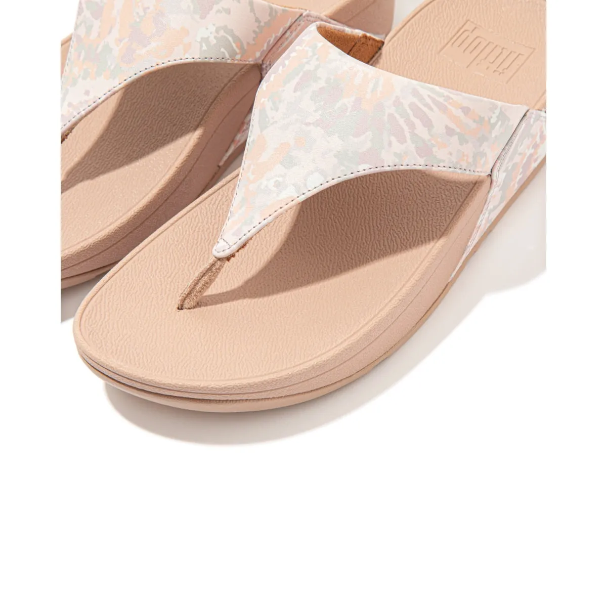LULU Art-Dye Leather Toe-Post Sandals