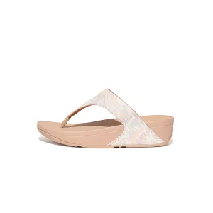 LULU Art-Dye Leather Toe-Post Sandals