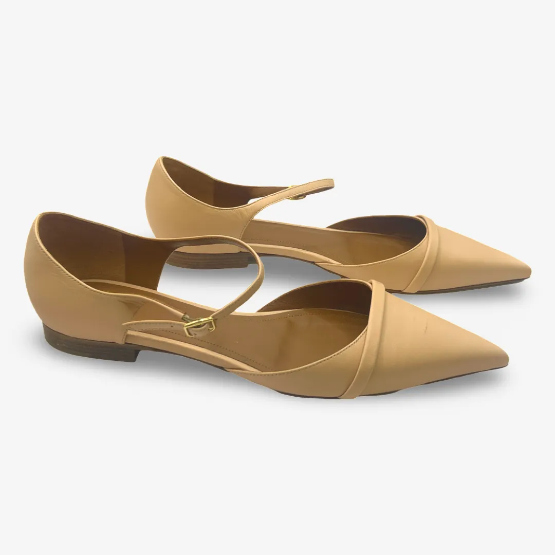 Malone Souliers Beige Pointed Toe Flats