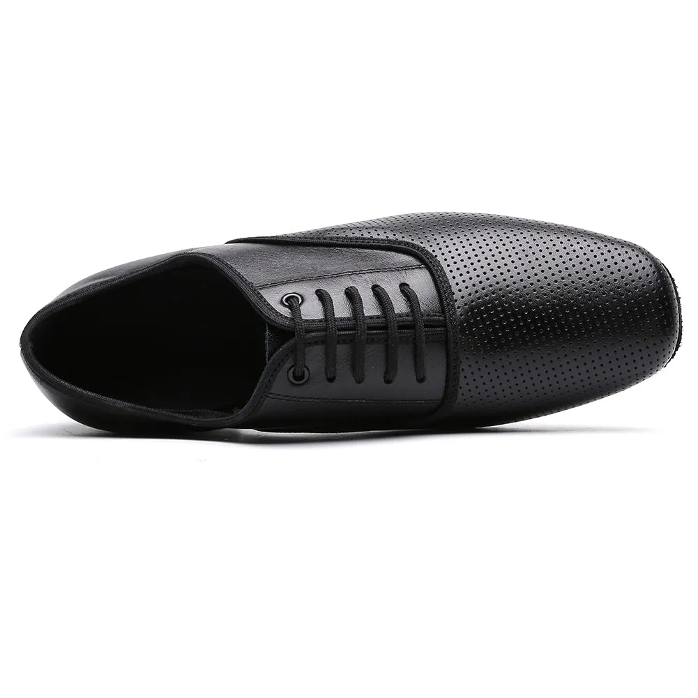 Men's Black Ballroom Latin Performance Waltz Modern Dancing Practice Shoes
