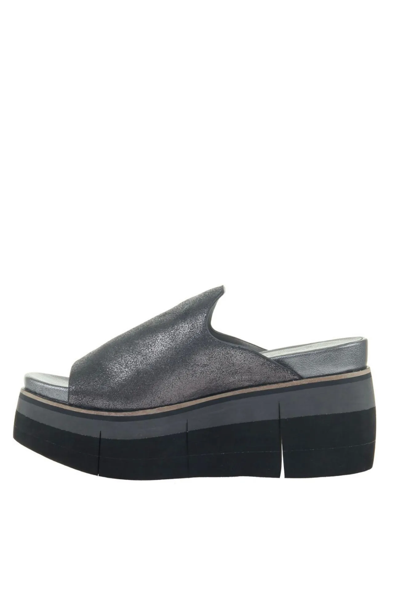 NAKED FEET - FLOW in PEWTER Heeled Sandals
