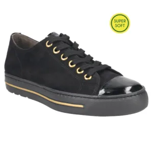 Paul green black suede sneaker