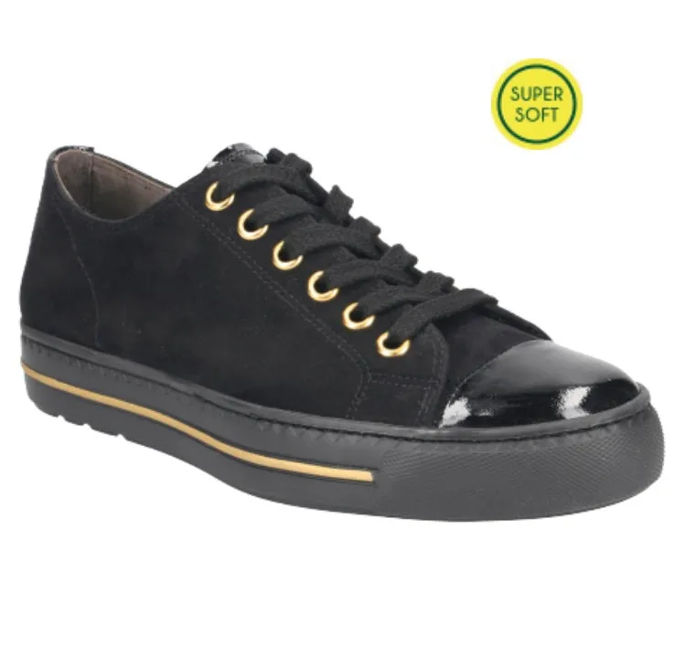 Paul green black suede sneaker