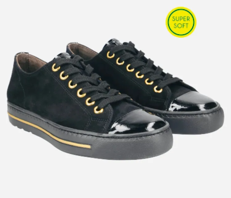 Paul green black suede sneaker