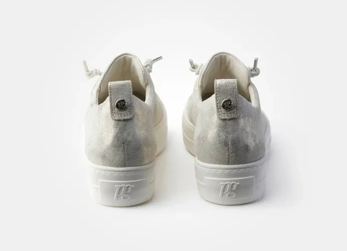 Paul Green silver platform sneaker