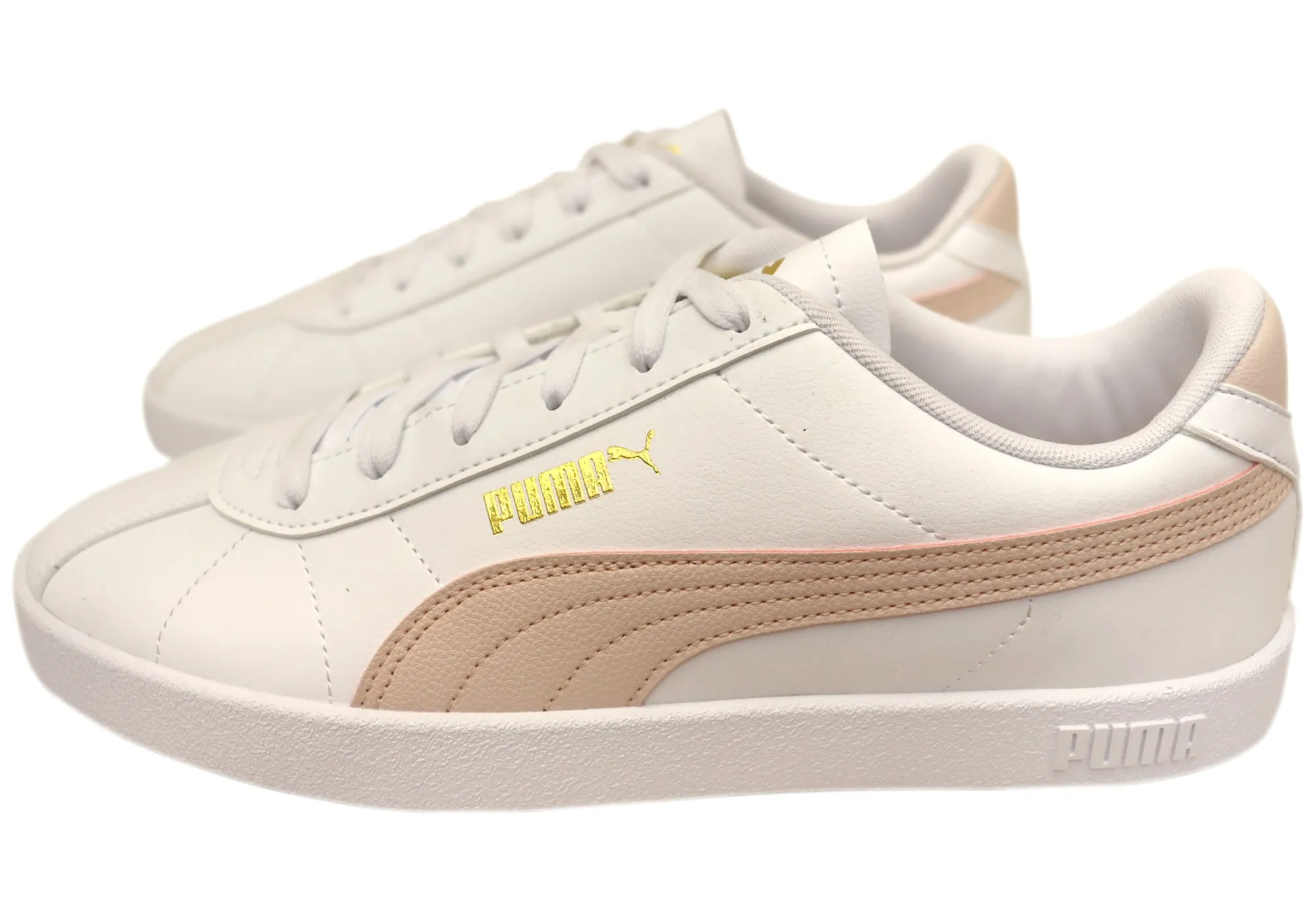 Puma Womens Puma Club II SL Comfortable Lace Up Sneakers