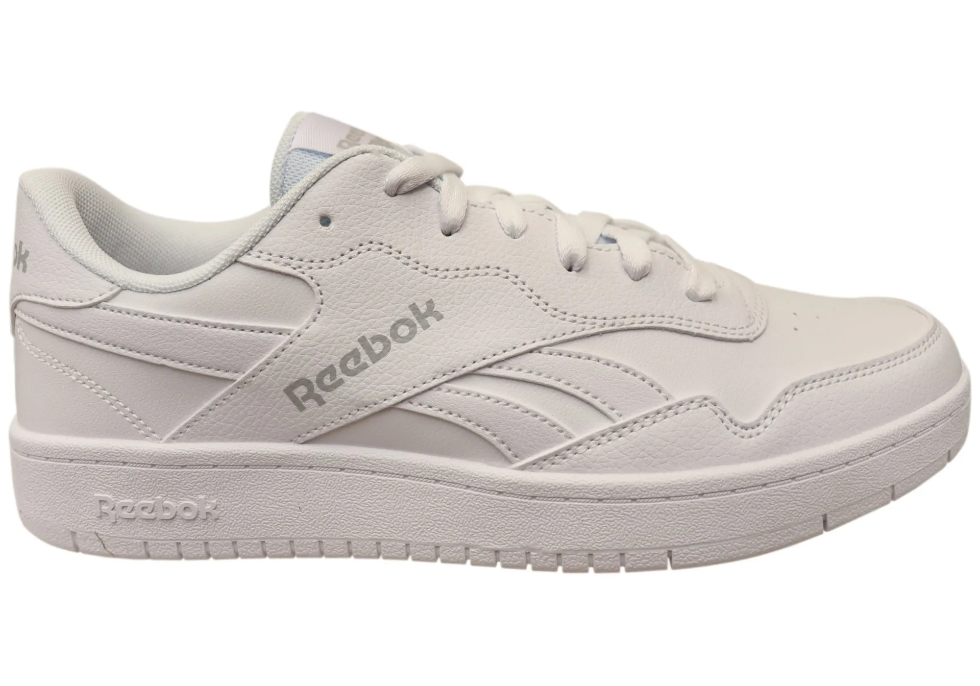 Reebok BB 1000 Womens Comfortable White Lace Up Sneakers