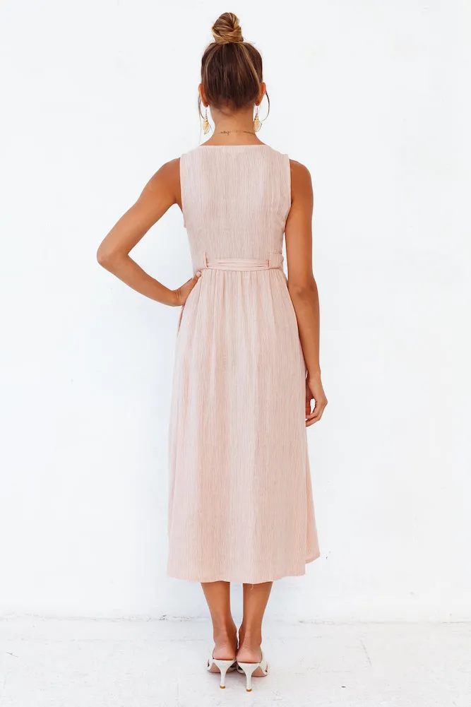 Remember Forever Midi Dress Blush
