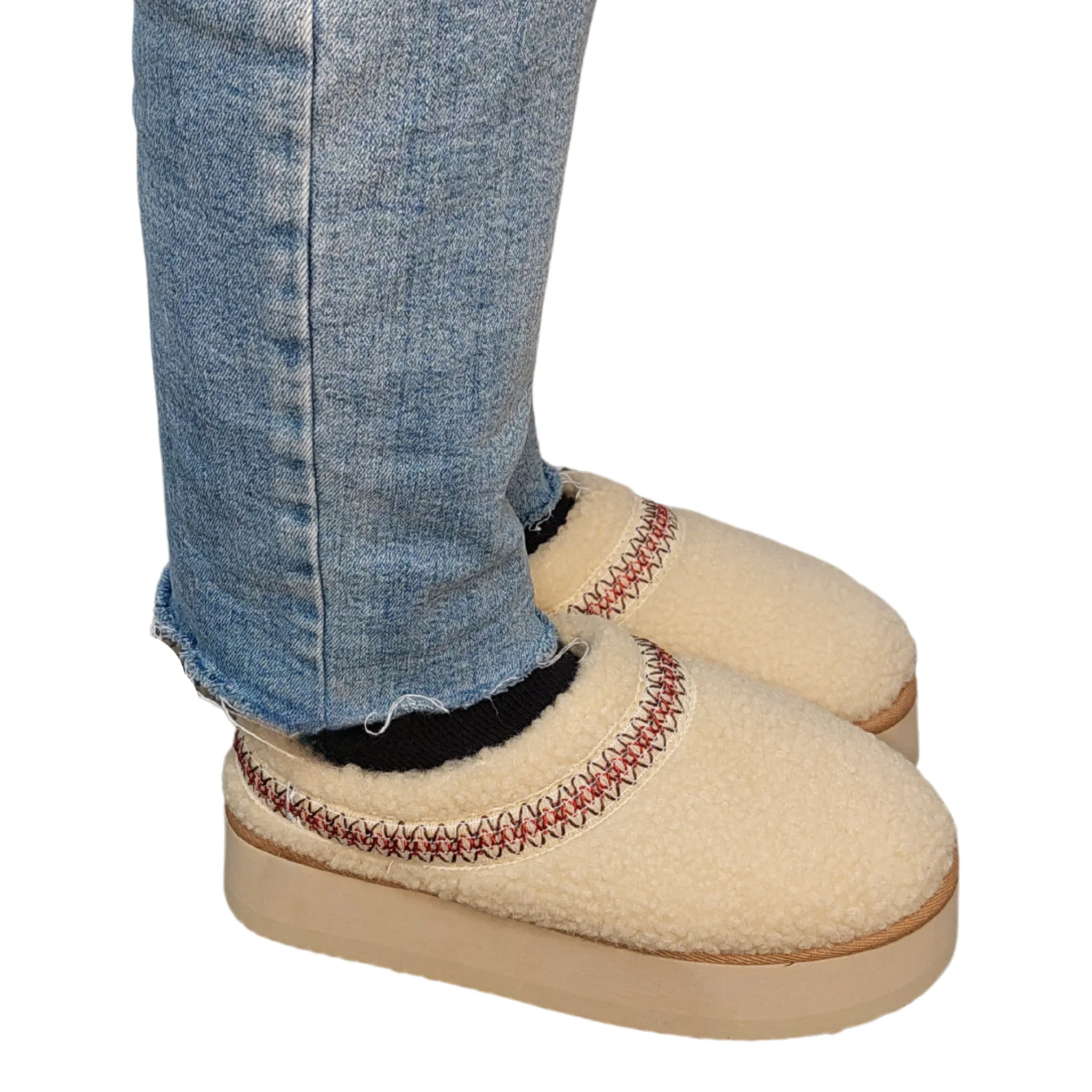 SONYA AZTEC PATTERN PLATFORM  SLIPPERS