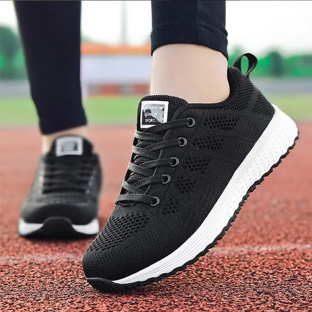 Women Shoes Ultralight Women Flat Shoes With Breathable Mesh Sneakers Woman Plus Size 42 Sports Chaussure Femme Flats Casual