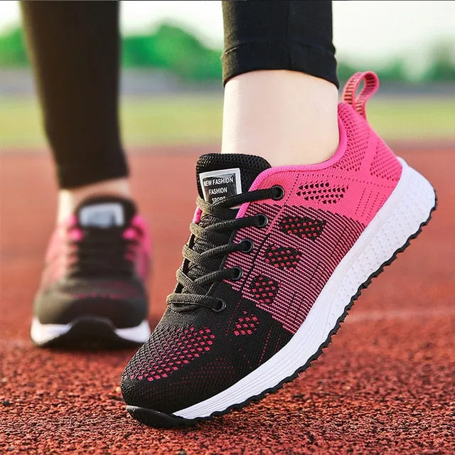 Women Shoes Ultralight Women Flat Shoes With Breathable Mesh Sneakers Woman Plus Size 42 Sports Chaussure Femme Flats Casual