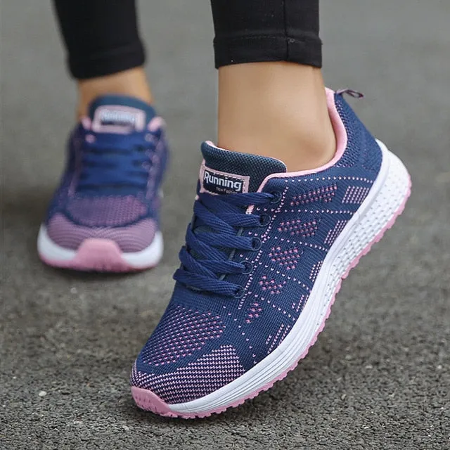 Women Shoes Ultralight Women Flat Shoes With Breathable Mesh Sneakers Woman Plus Size 42 Sports Chaussure Femme Flats Casual