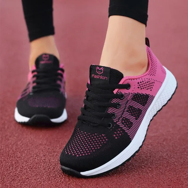Women Shoes Ultralight Women Flat Shoes With Breathable Mesh Sneakers Woman Plus Size 42 Sports Chaussure Femme Flats Casual