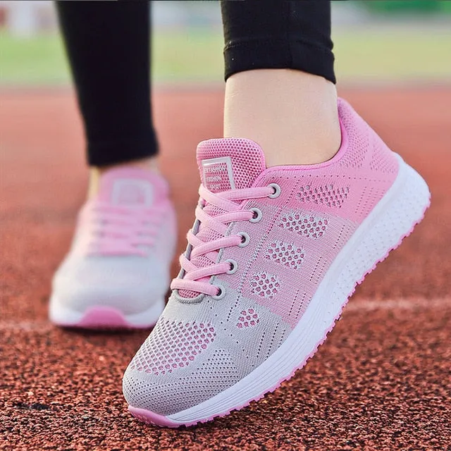 Women Shoes Ultralight Women Flat Shoes With Breathable Mesh Sneakers Woman Plus Size 42 Sports Chaussure Femme Flats Casual