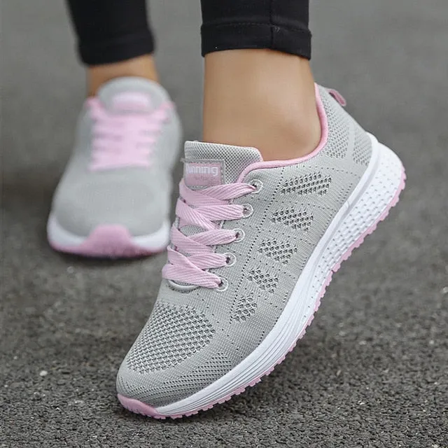Women Shoes Ultralight Women Flat Shoes With Breathable Mesh Sneakers Woman Plus Size 42 Sports Chaussure Femme Flats Casual