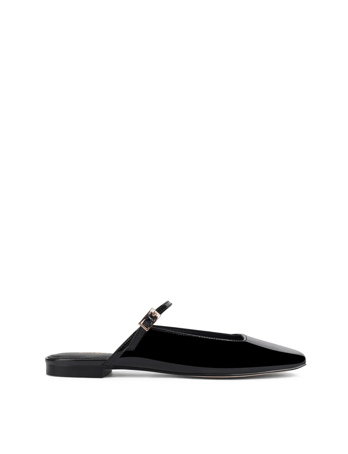 Xanthe Mary Jane Mules - Black Patent Leather