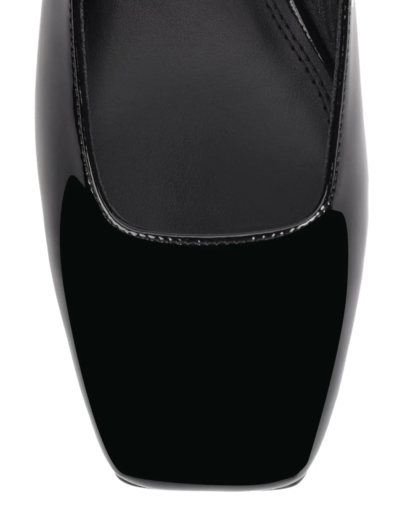 Xanthe Mary Jane Mules - Black Patent Leather